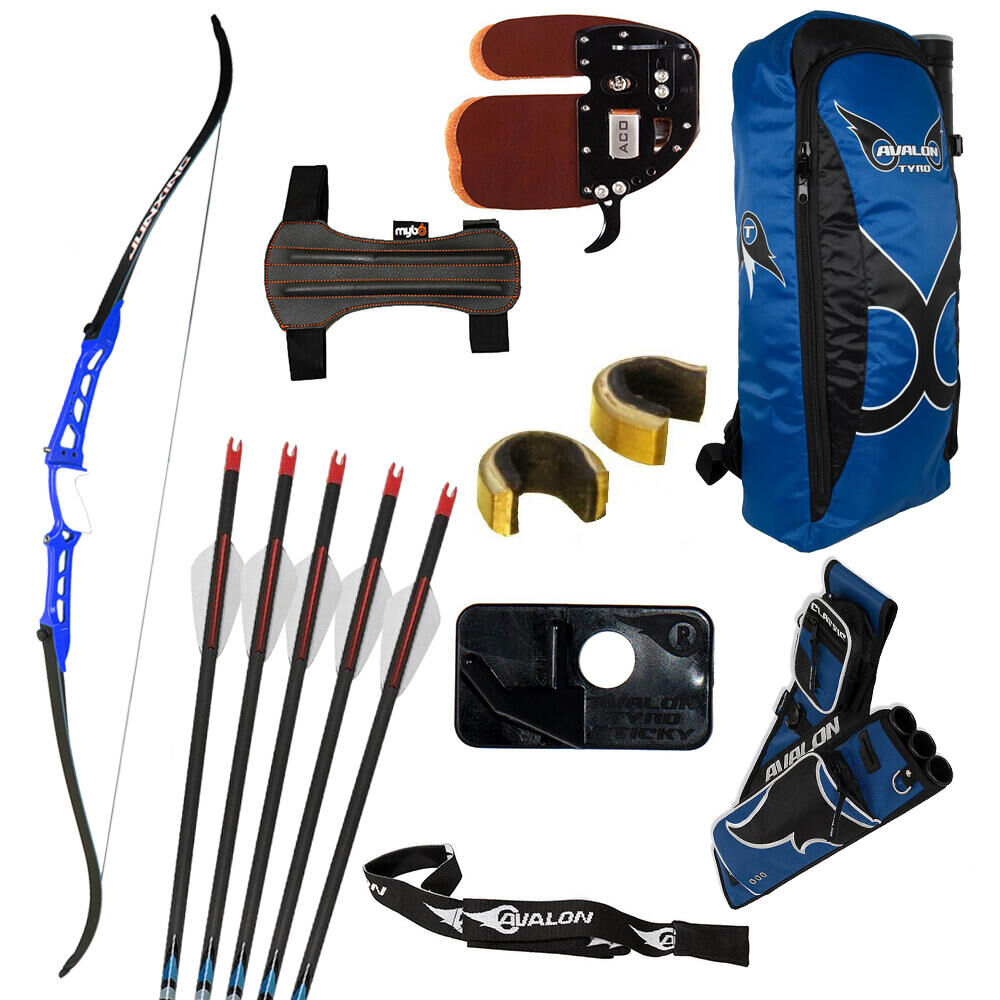 MERLIN ARCHERY MAC Gents Premium Complete Starter Set - RH - Blue