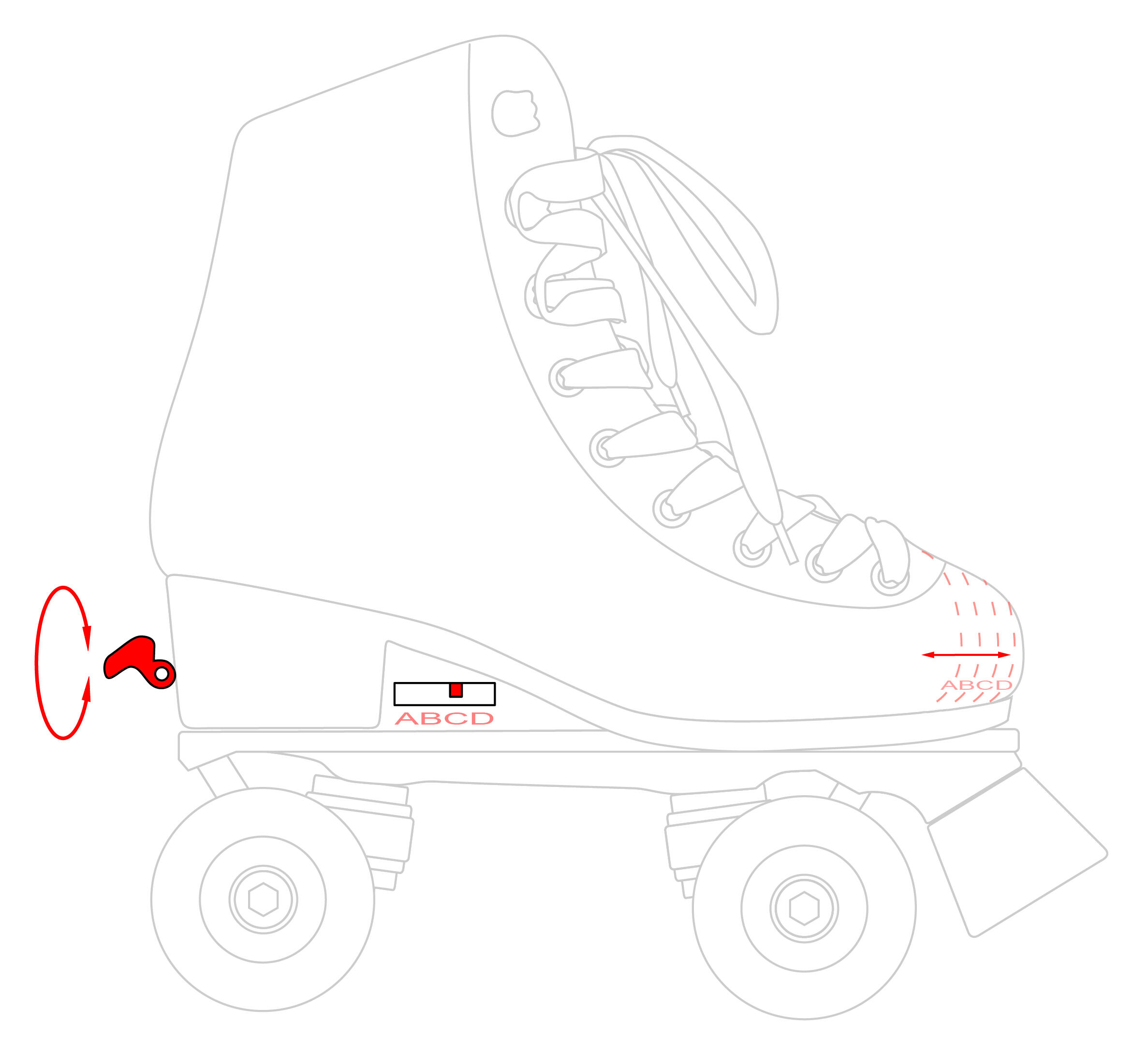 RAVEN - Rolschaatsen voor kinderen en volwassenen - Duurzame PVC-remmen, rubberen wielen - Noa Black, 35-38 (22,5-24 cm