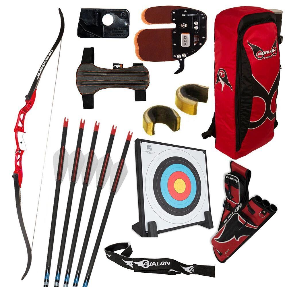 MERLIN ARCHERY MAC Ladies Premium Complete Starter Set With Target - RH - Red