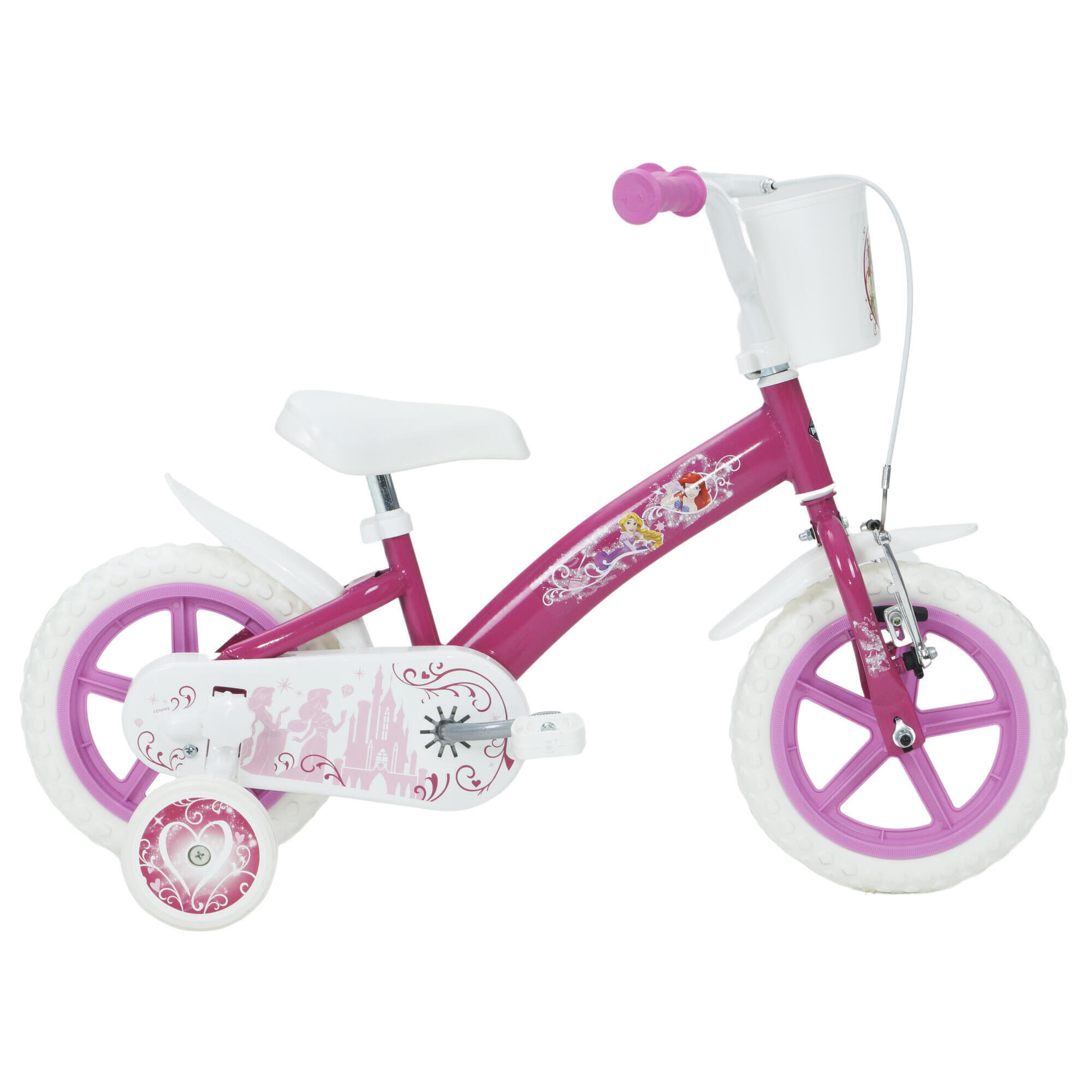 Huffy Disney Princess 12" Kids Bike - Pink/White 1/3