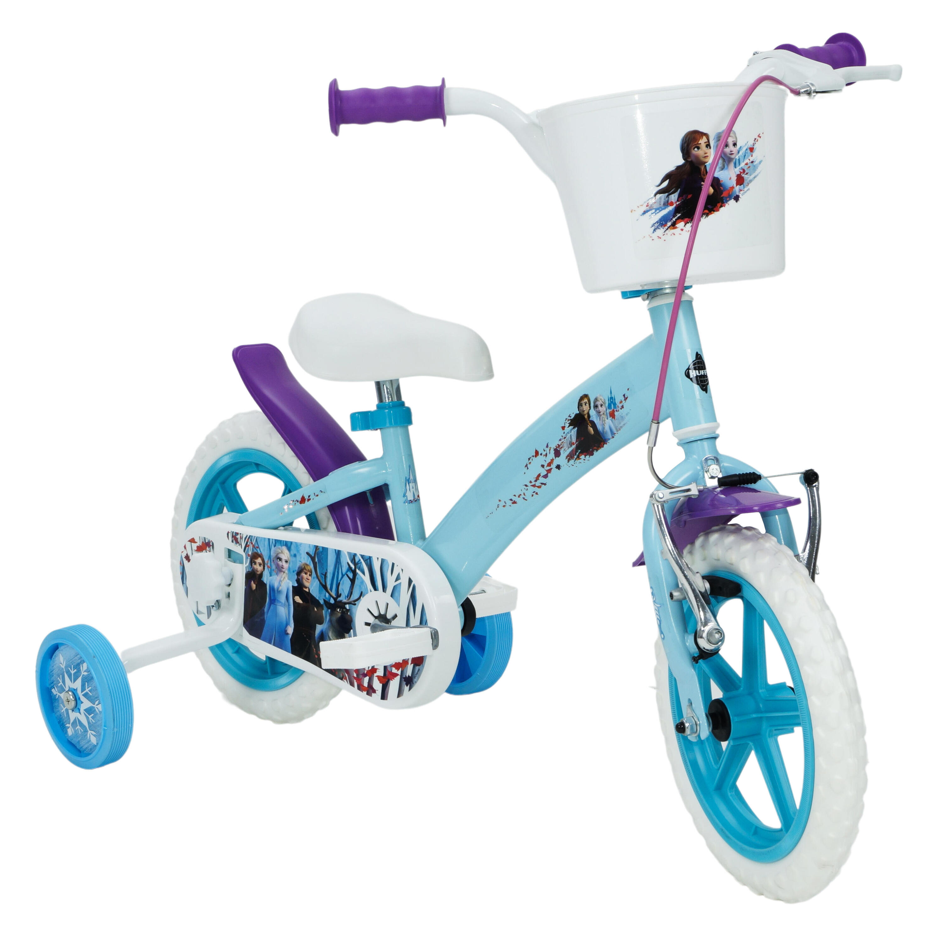 Huffy Disney Frozen 12" Kids Bike - Blue/White 2/3