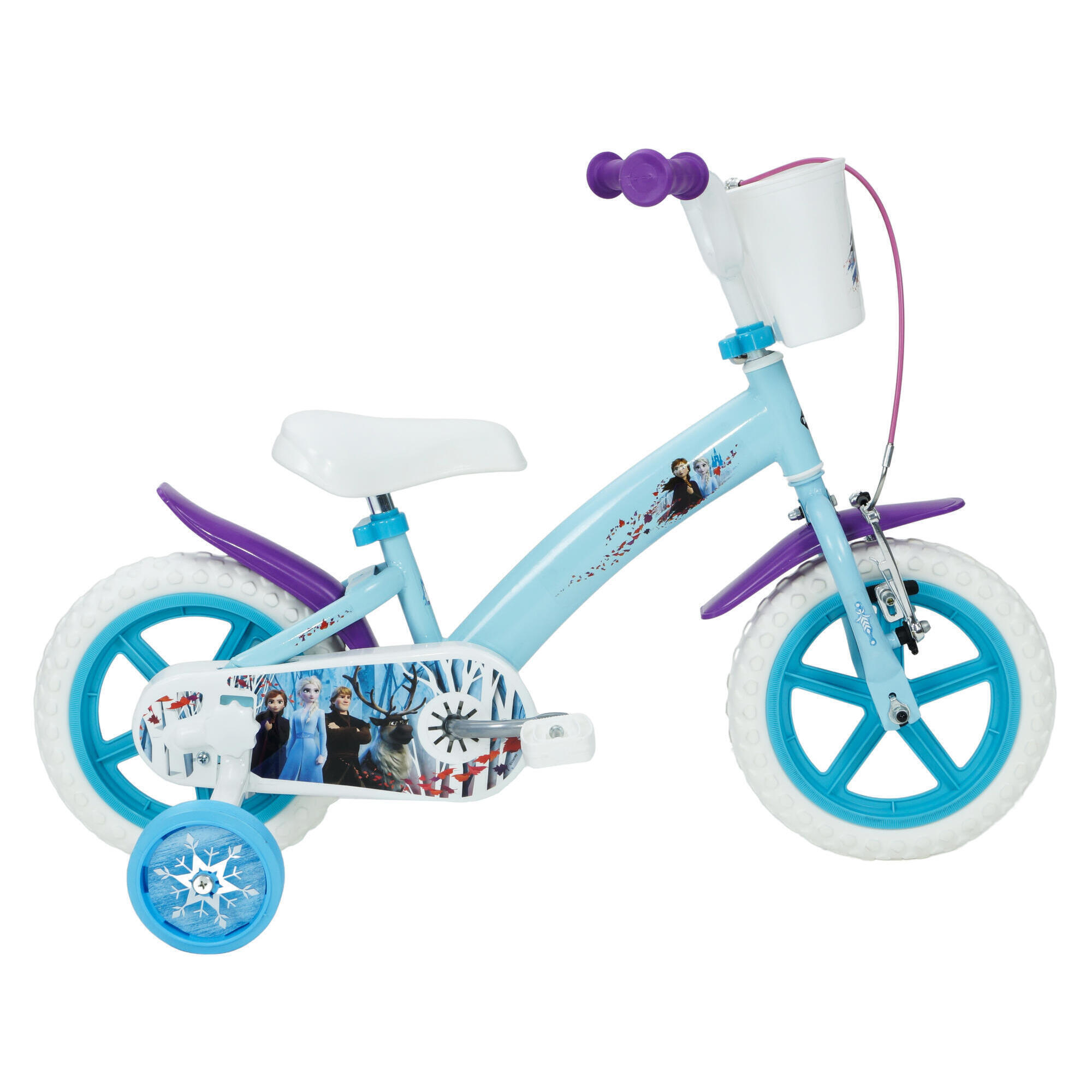 Huffy Disney Frozen 12" Kids Bike - Blue/White 1/3