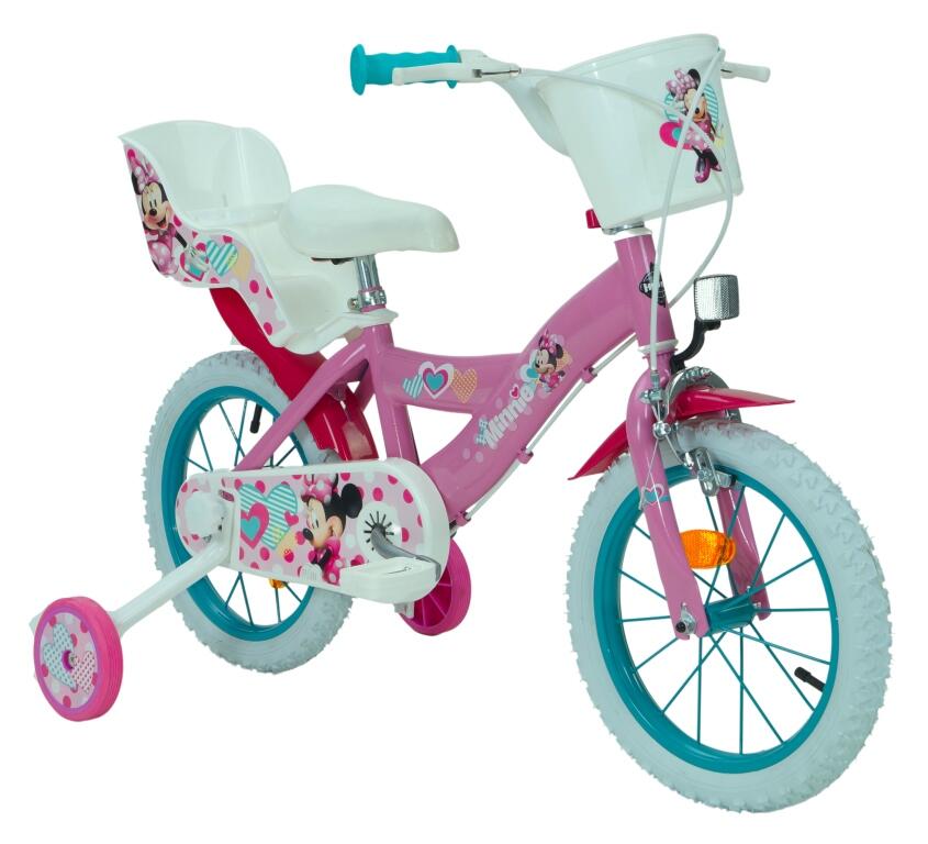 Huffy Disney Minnie Mouse 14" Kids Bike - Pink/Blue 2/2