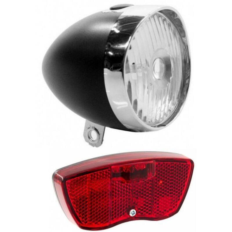 KGS verlichtingsset led batterij zwart/rood