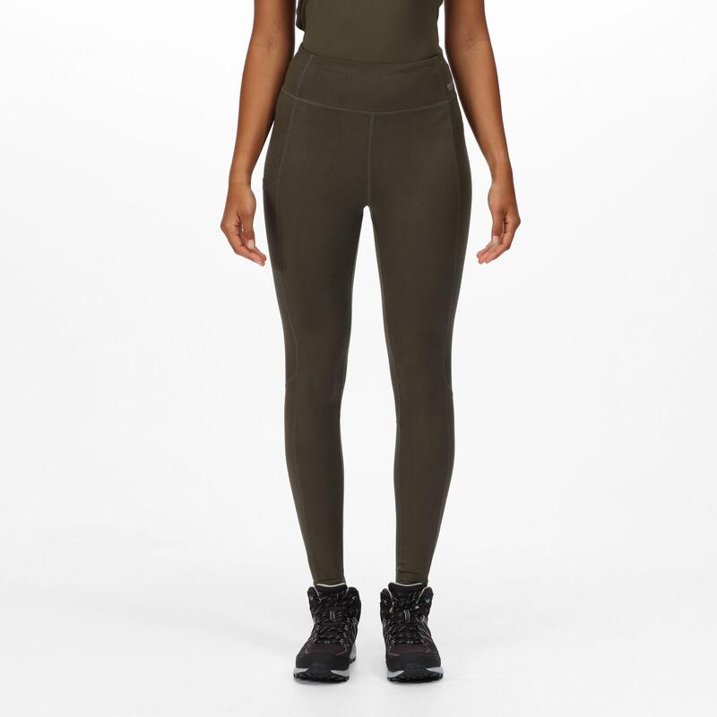 Legging de randonnée femme Extol Stretch Regatta Holeen II, kaki