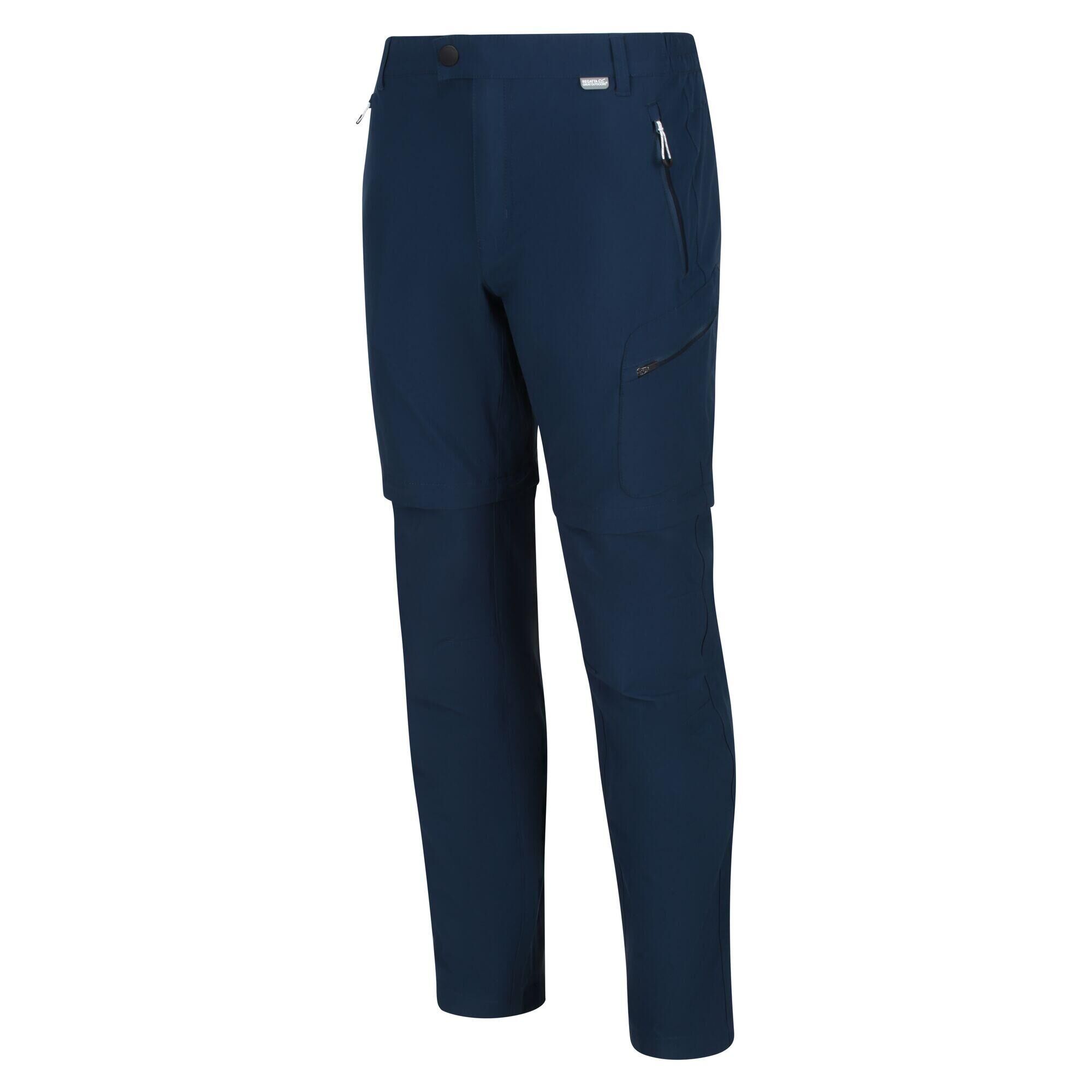 REGATTA Highton Zip-Off Men's Hiking Trousers - Moonlight Denim