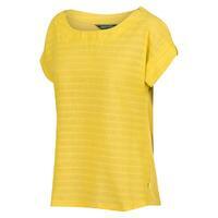 Adine T-shirt Fitness à manches courtes pour femme - Jaune