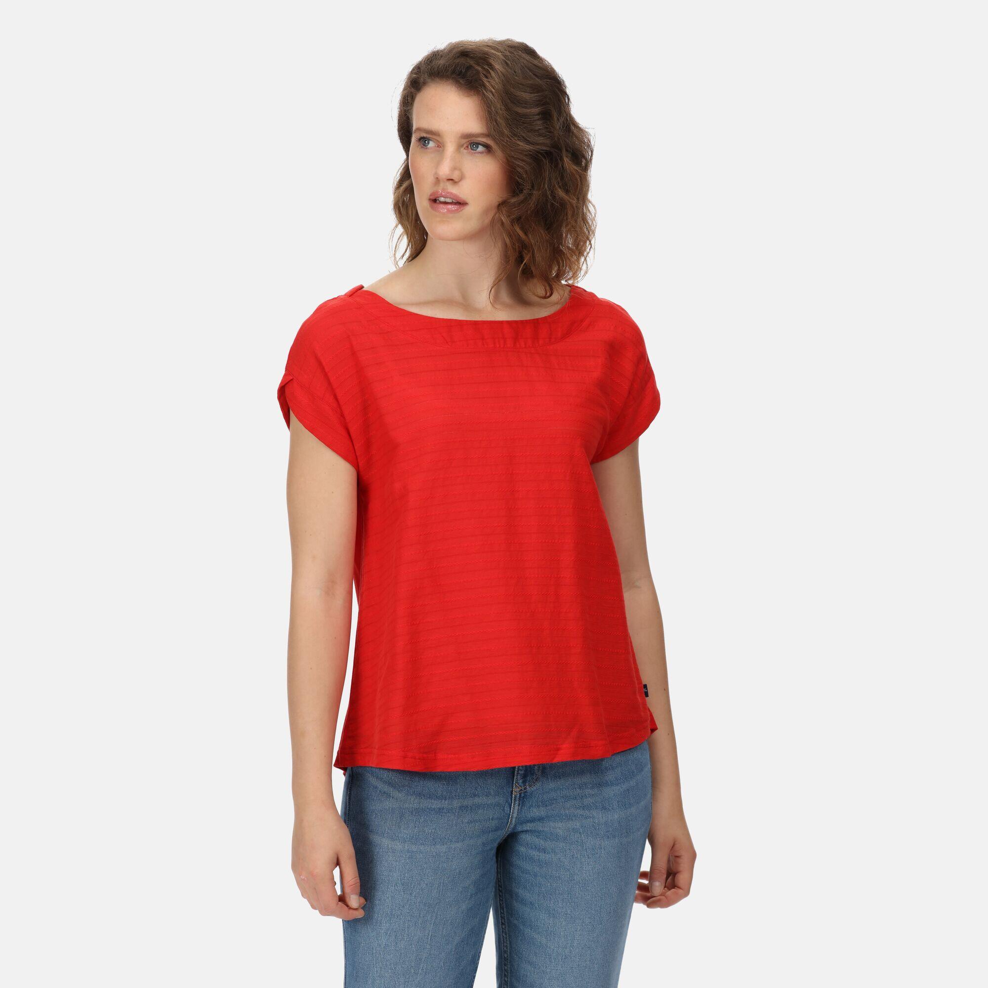 REGATTA Adine Women's Walking Short Sleeve T-Shirt - True Red