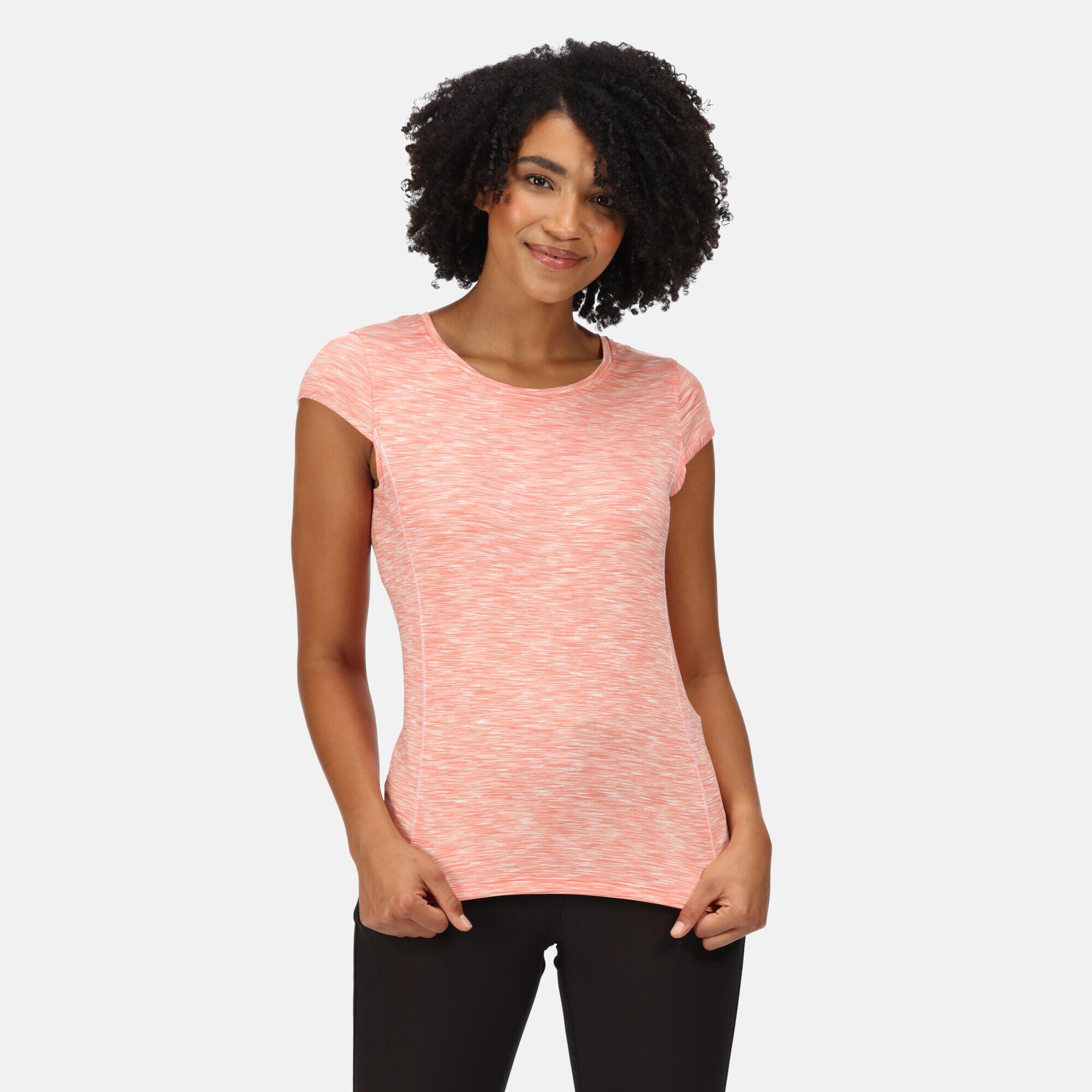 Hyperdimension II Women's Walking T-Shirt - Pink Coral 1/7