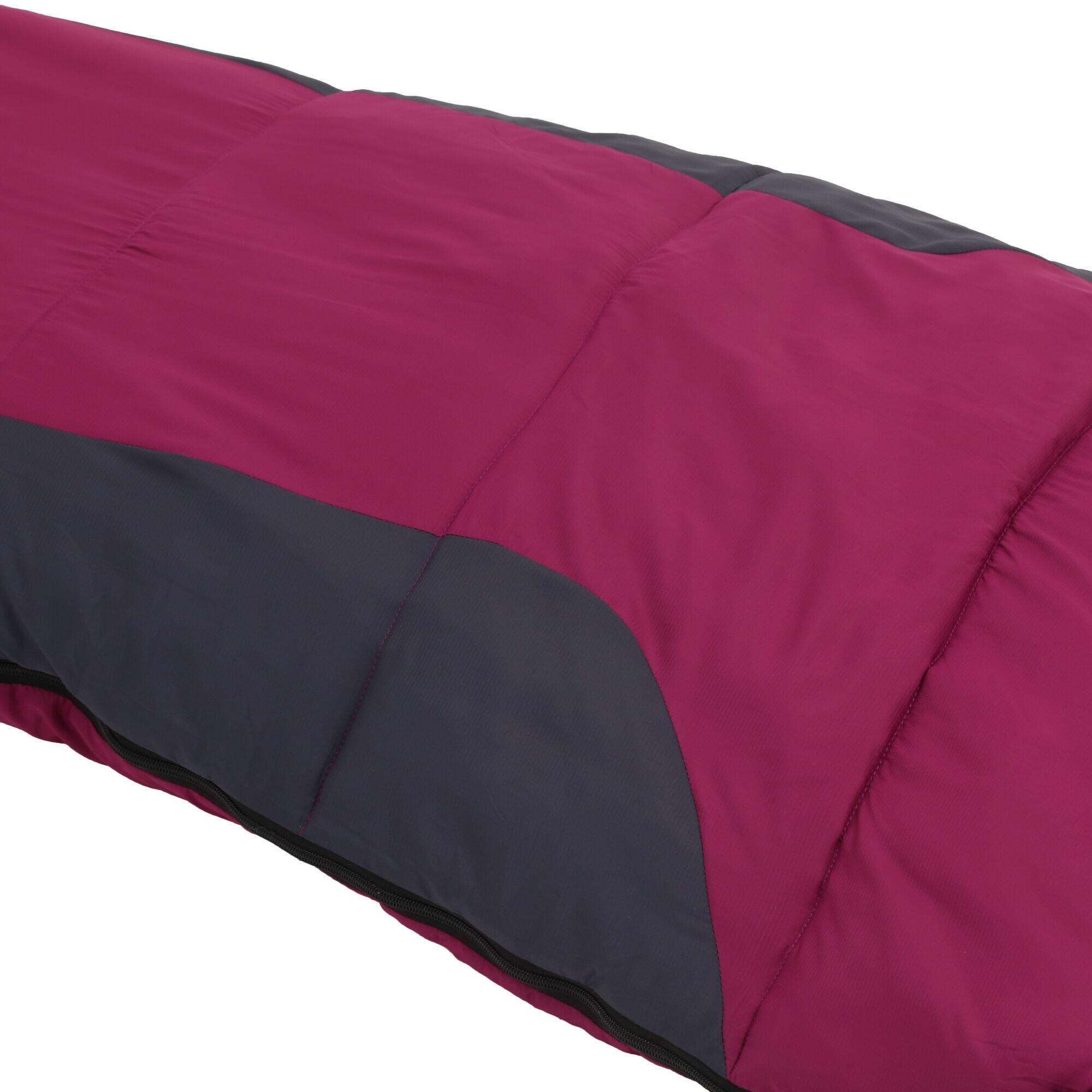 Hilo Boost Adults' Camping Sleeping Bag - Azalia Pink/Ebony 2/4