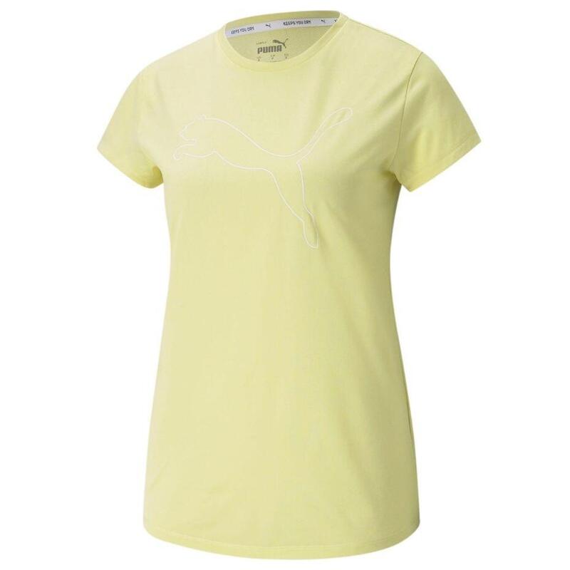 Koszulka damska Puma RTG Heather Logo Tee żółta