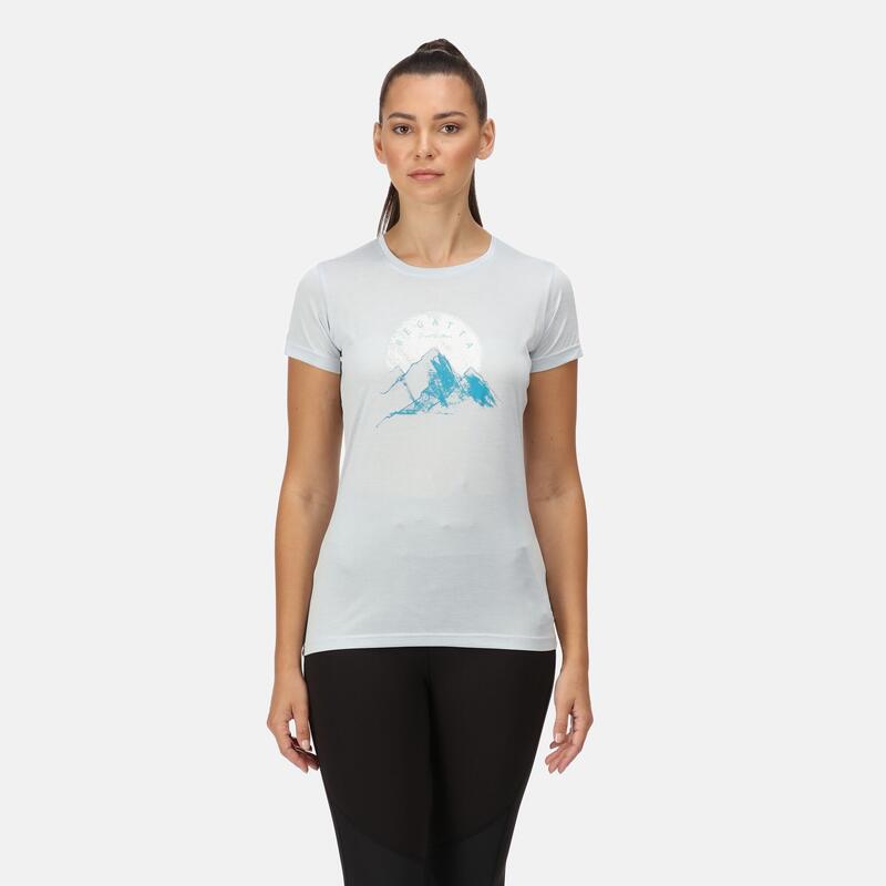 Fingal VI Fitness-T-shirt voor dames - Vaalgrijs
