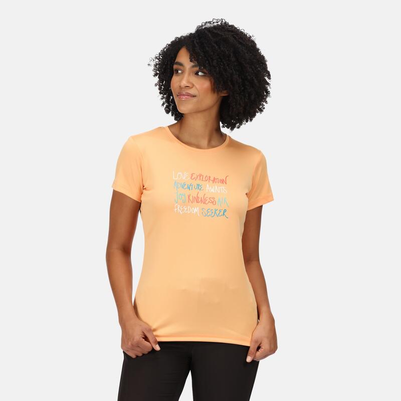 REGATTA Regatta T-Shirts Womens Fingal VI DAMES Papaya