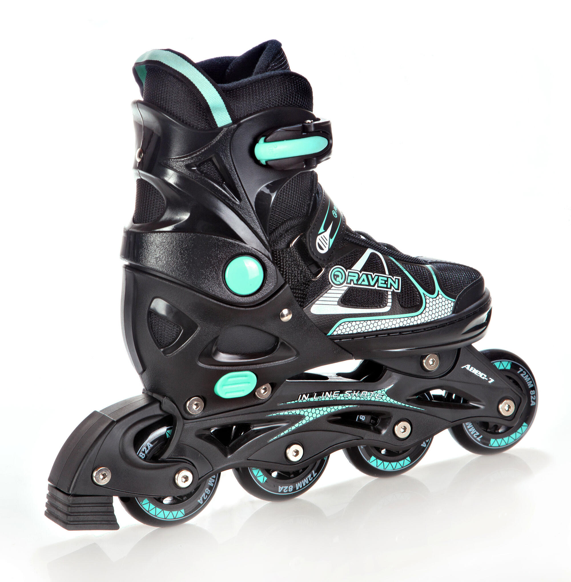 Pattini regolabili Spirit Nero/Menta 3/5