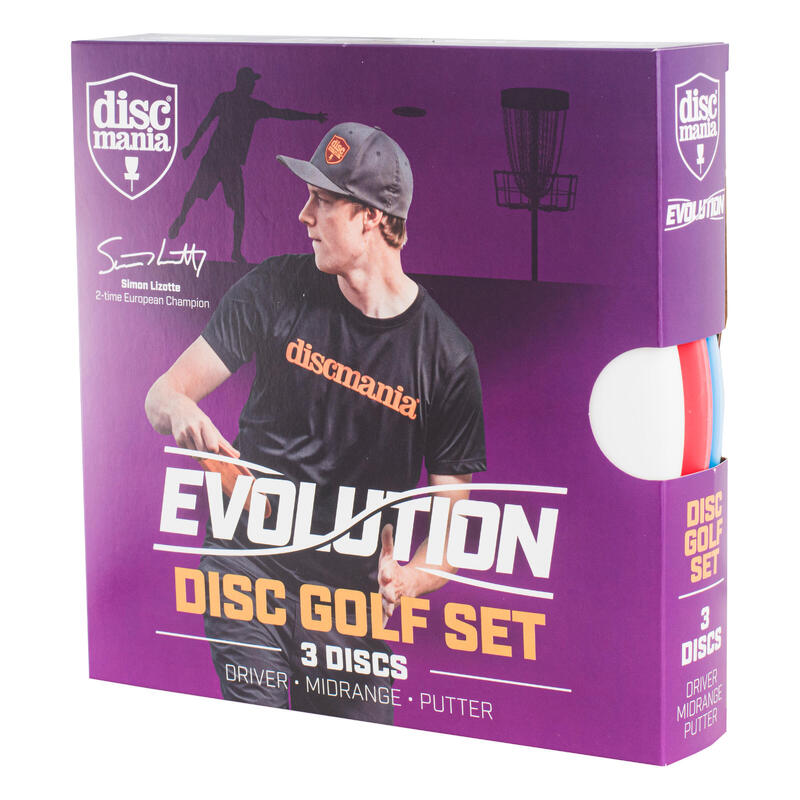 Evolution Disc Golf Set - 3 Disques - Driver - Midrange - Putter