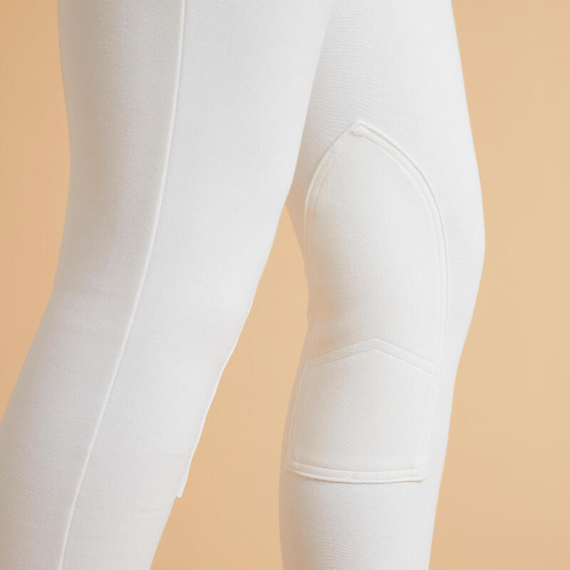 Seconde vie - Pantalon de concours équitation Femme - 100 blanc - TRÈS BON