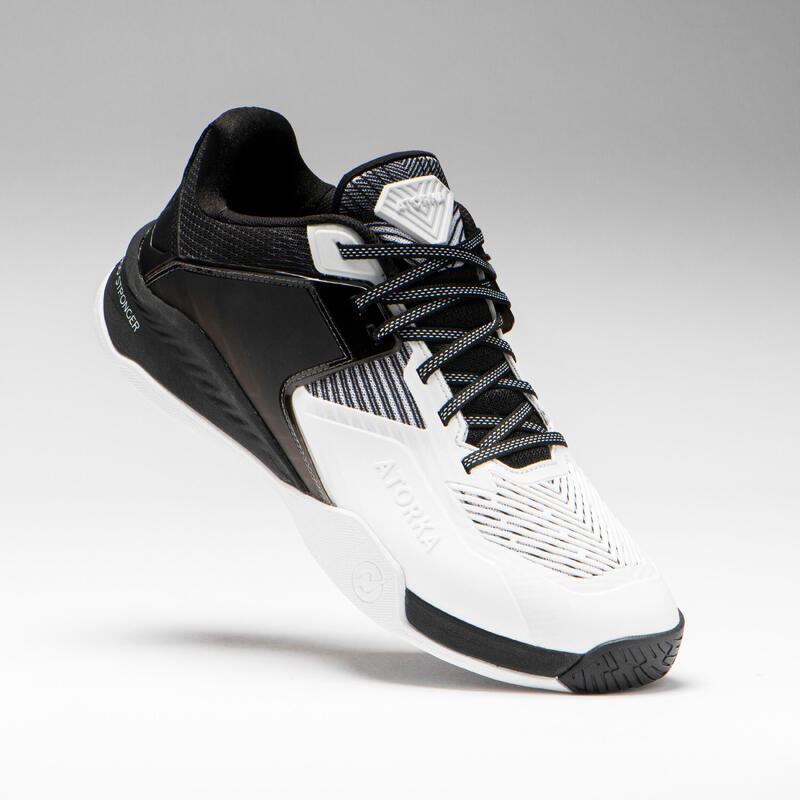 Reconditionné - Chaussures de handball homme H900 STRONGER blanc noir - Bon