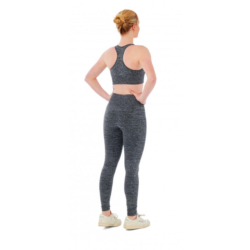 Ensemble de sport femme - Leggings de sport + Haut de sport - Anthracite Melange