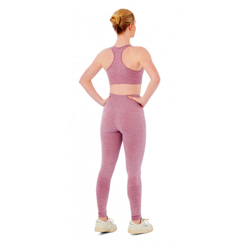 Ensemble de sport femme - Leggings de sport + Haut de sport - Rose