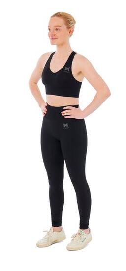 Ensemble de sport femme - Leggings de sport + Haut de sport - Noir