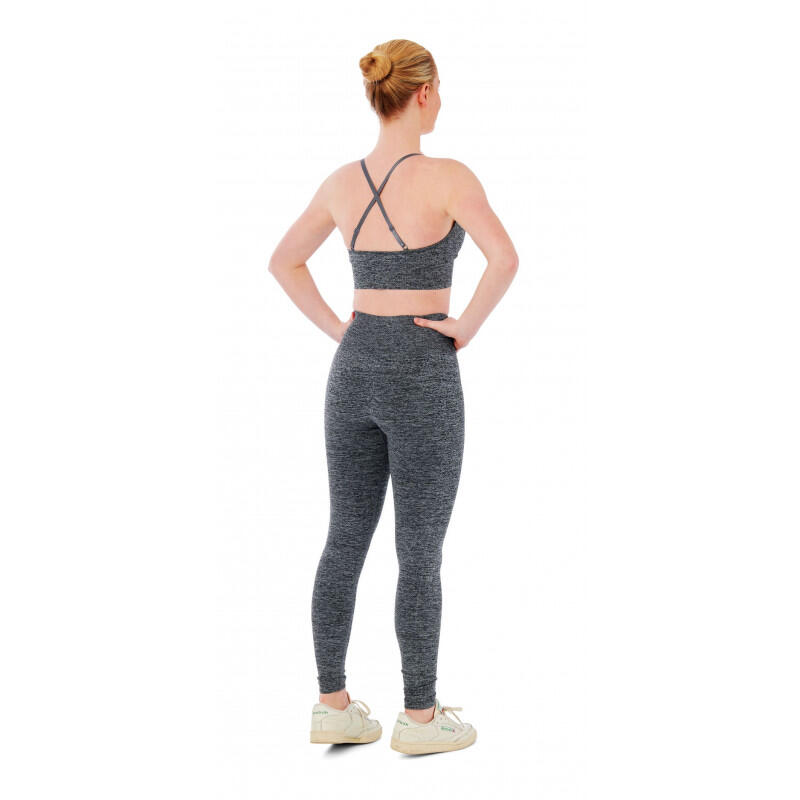 Damski zestaw sportowy Xtreme - legginsy + biustonosz sportowy - Antracyt