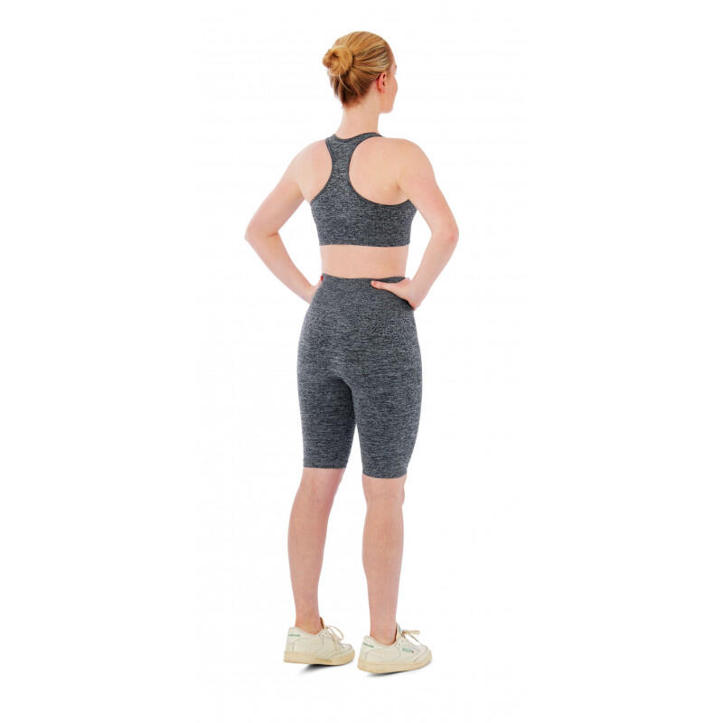 Xtreme Sportswear Dames Sportset - Korte Sportlegging + Sporttop - Antraciet