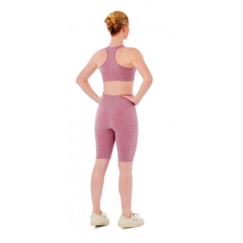 Xtreme Sportswear Dames Sportset - Korte Sportlegging + Sporttop - Roze