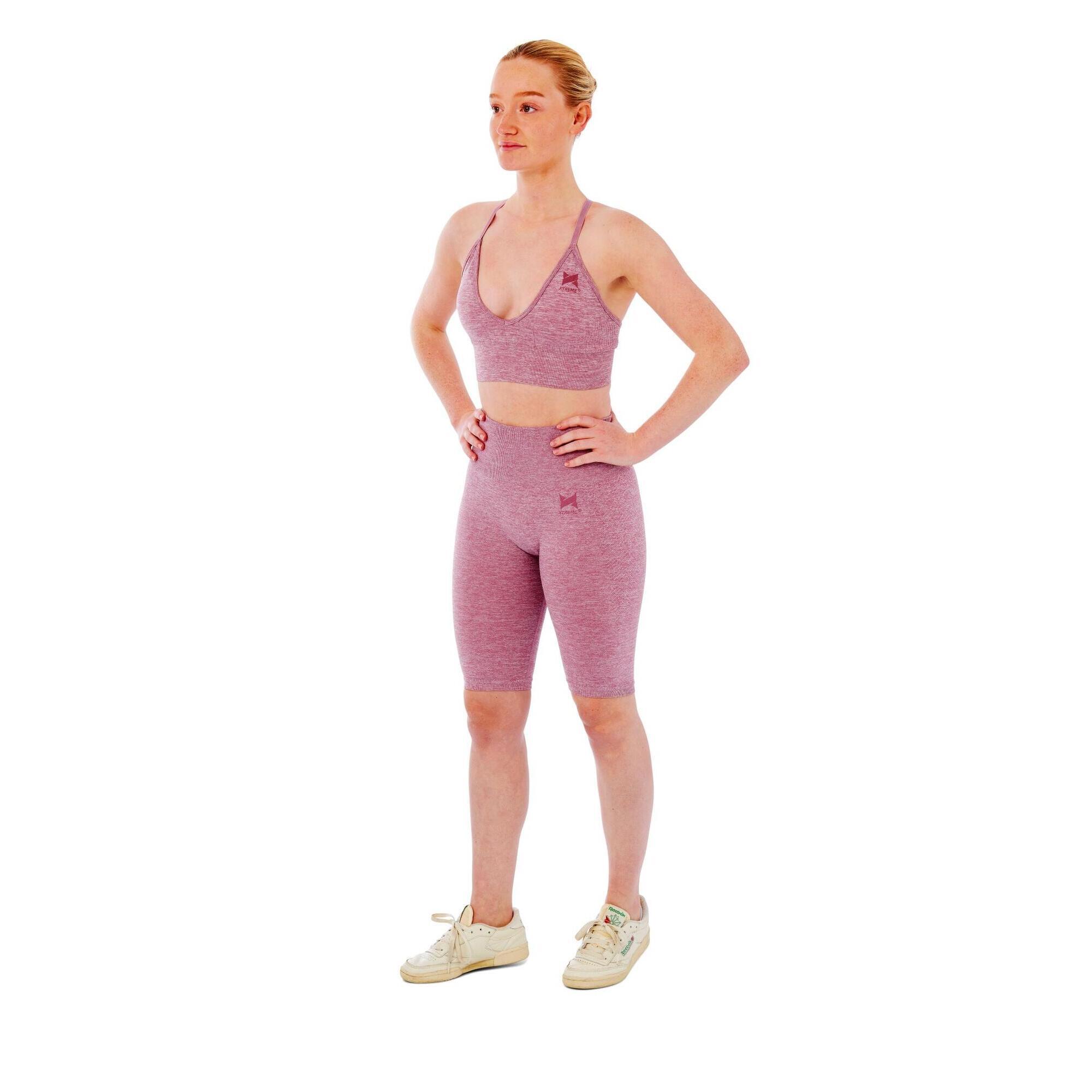 Zwarte 2-delige Sportset met Fishnet Details