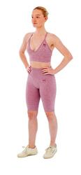 Ensemble de sport femme - Leggings short + Soutien-gorge de Sport - Rose