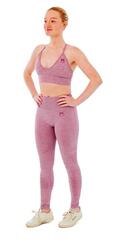Ensemble de sport femme - Leggings de sport + Soutien-gorge de Sport - Rose