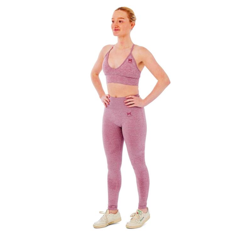 Ensemble de sport femme - Leggings de sport + Soutien-gorge de Sport - Rose