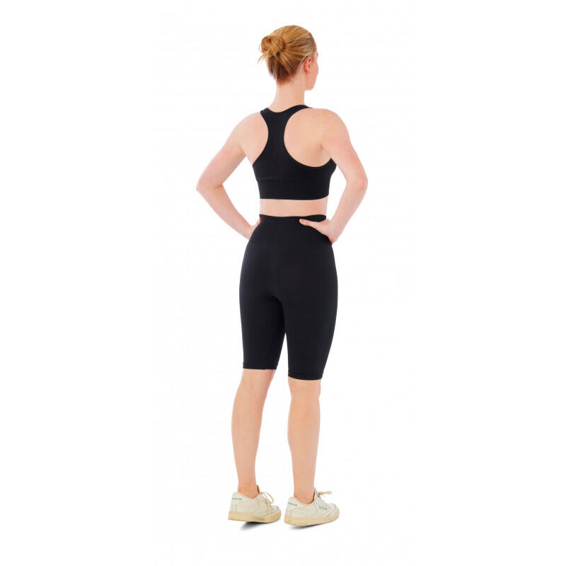 Damski zestaw sportowy Xtreme - spodenki sportowe + top sportowy - Czarny