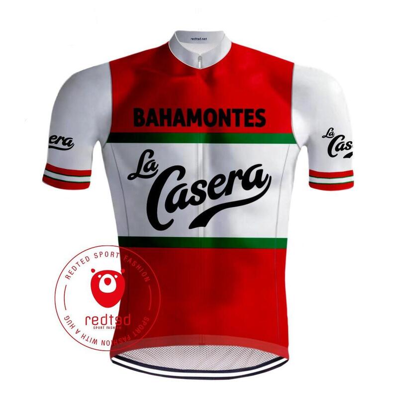 Koszulka kolarska La Casera Vintage - RedTed