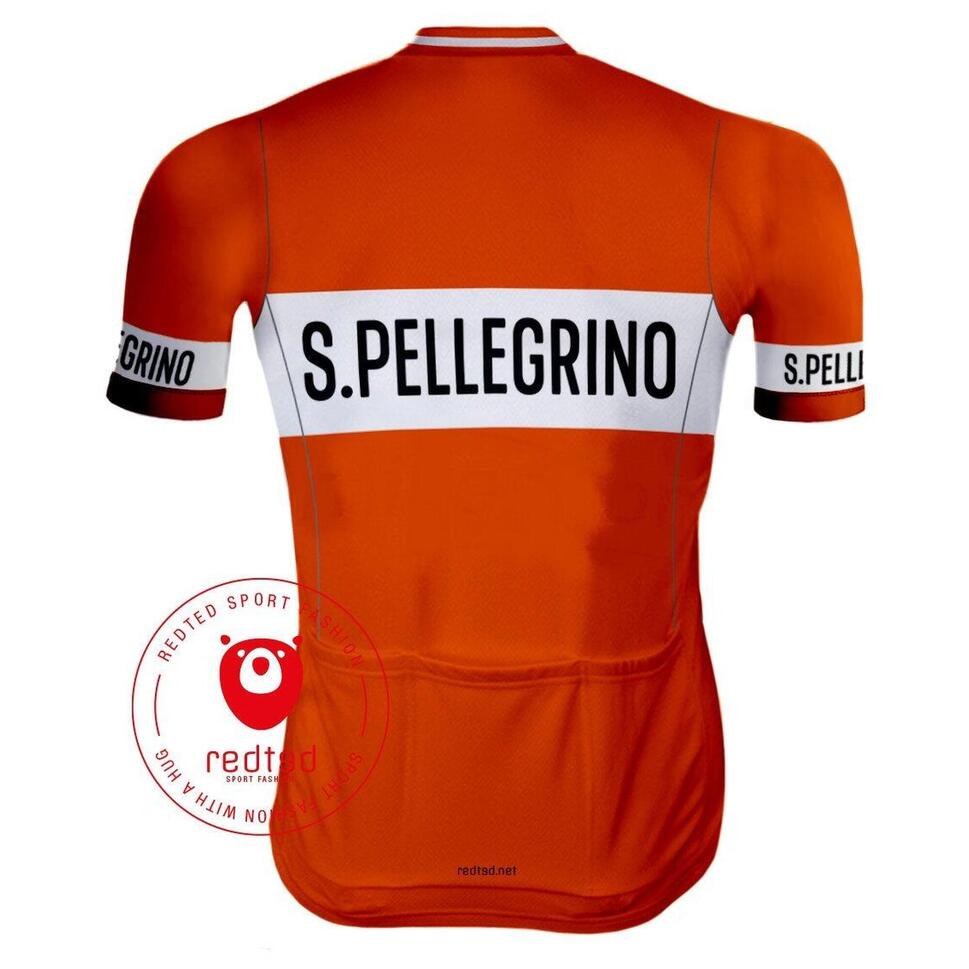 Vintage Cycling Jersey San Pellegrino - Redted