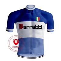 MAILLOT CYCLISME VINTAGE FERRETTI - REDTED