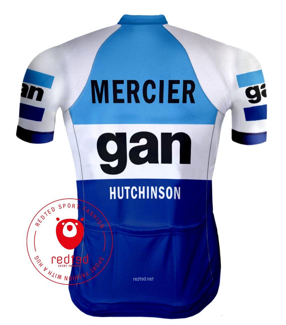 Camicia da ciclismo retrò Gan Mercier - REDTED 2/5