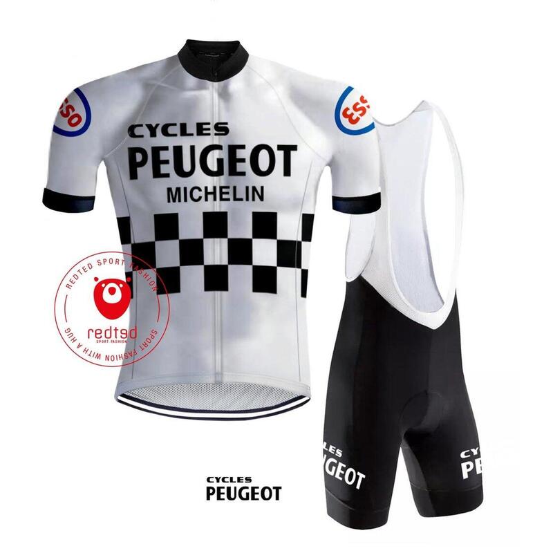 Retro Radsport Outfit Peugeot Weiß - RedTed