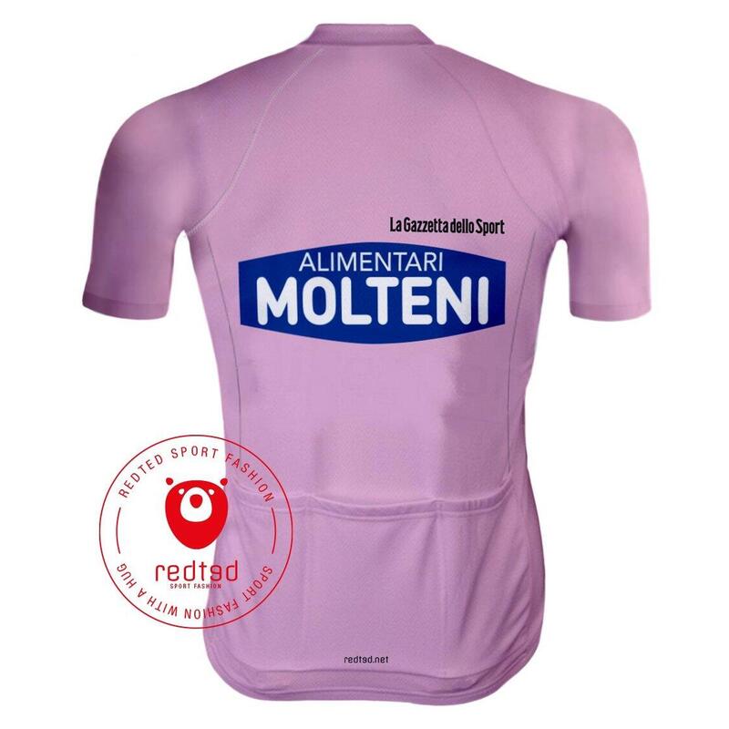 Maillot Cyclisme Vintage - Molteni Maillot Rose Giro d'Italia  - RedTed