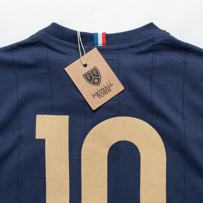 Bawełniana koszulka Football Town Retro France Les Bleus