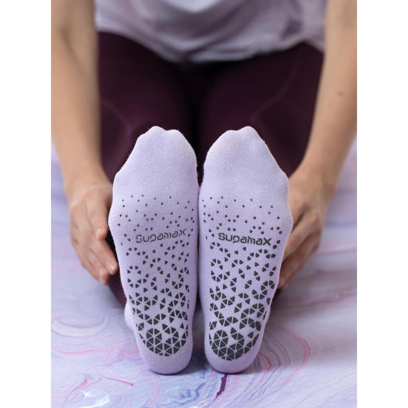 Women's Core Grippy Yoga Socks - Light Lilac