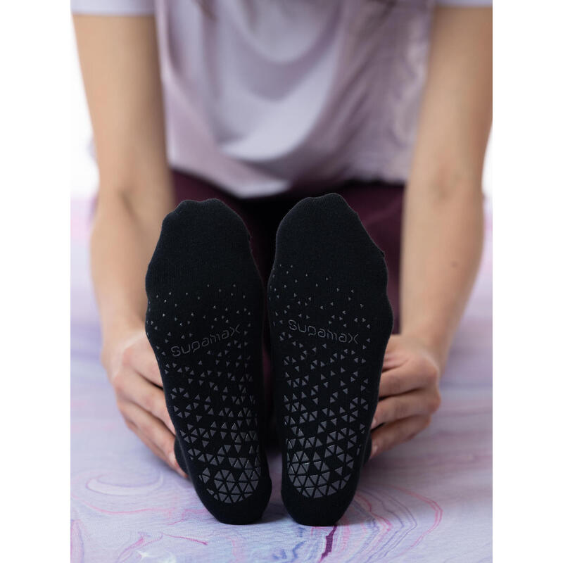 女裝防滑瑜伽襪 - 黑色