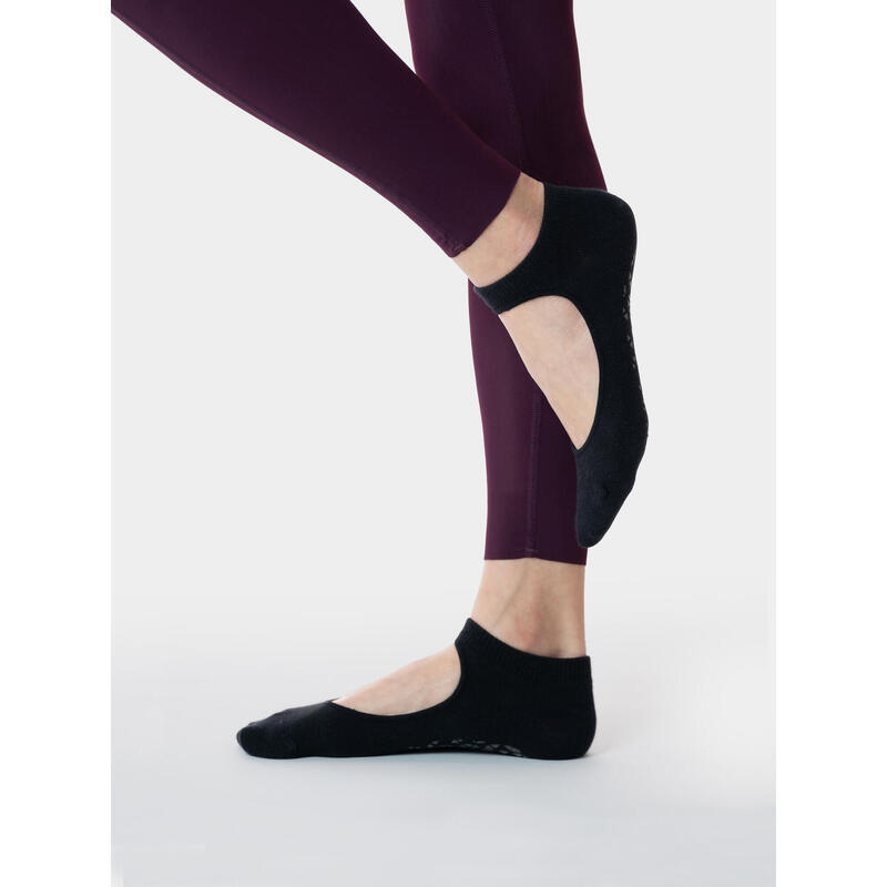 女裝防滑瑜伽襪 - 黑色