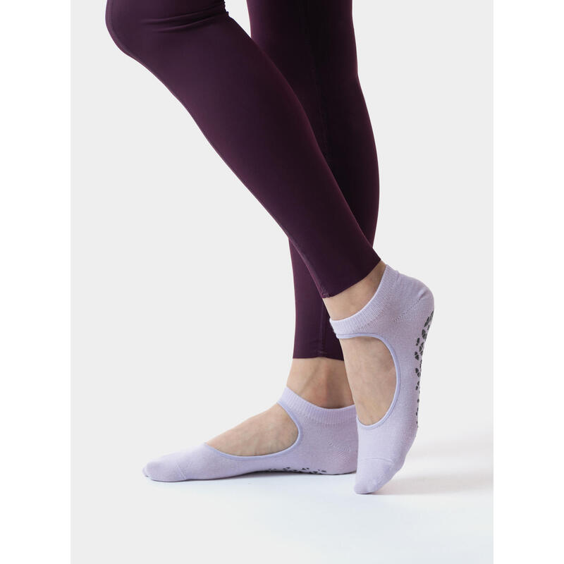 女裝防滑瑜伽襪 - 淺紫色