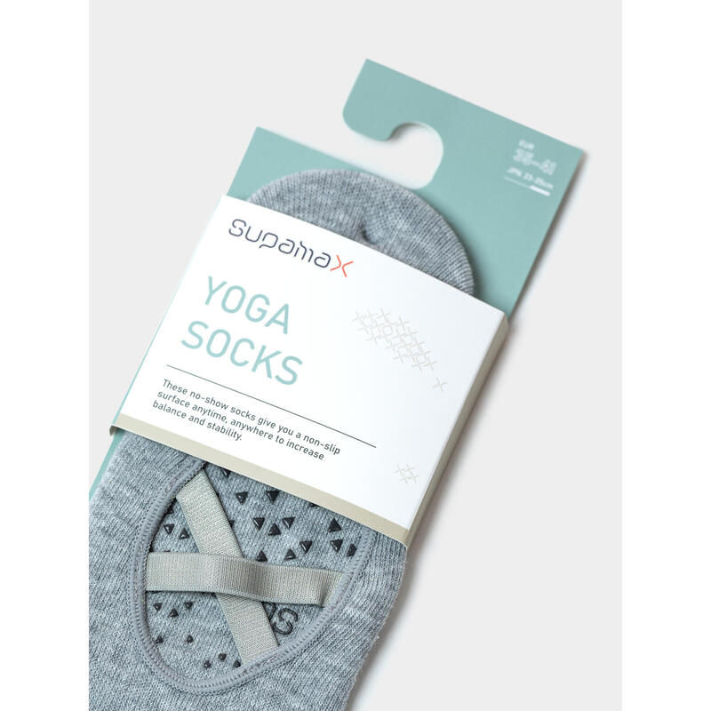 Women's Core Toe Grippy Yoga Socks - Grey