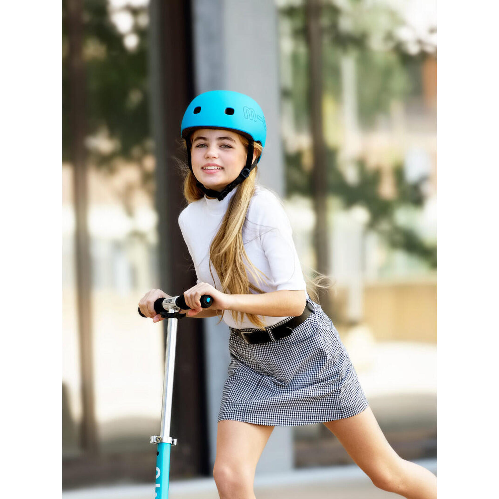 Casque Trottinette Vélo Enfant – Casque Bleu Océan