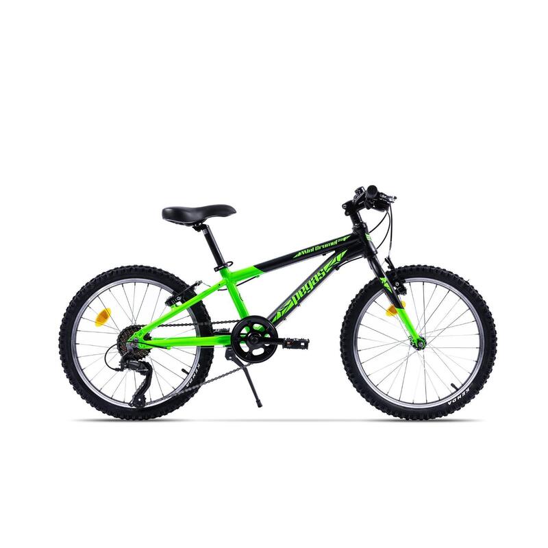 Bicicleta MTB Copii Pegas Mini Drumet 20'' Mtb Negru Verde