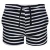 Childrens/Kids Dayana Towelling Stripe Casual Shorts (Marine / Wit)