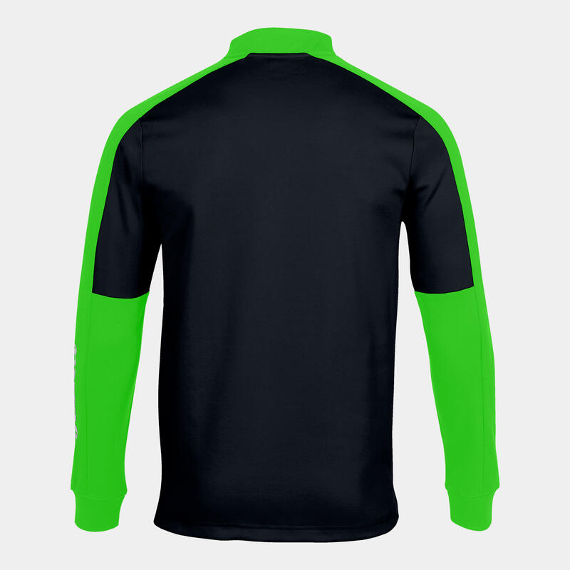 Sweat-shirt Garçon Joma Eco championship noir vert fluo