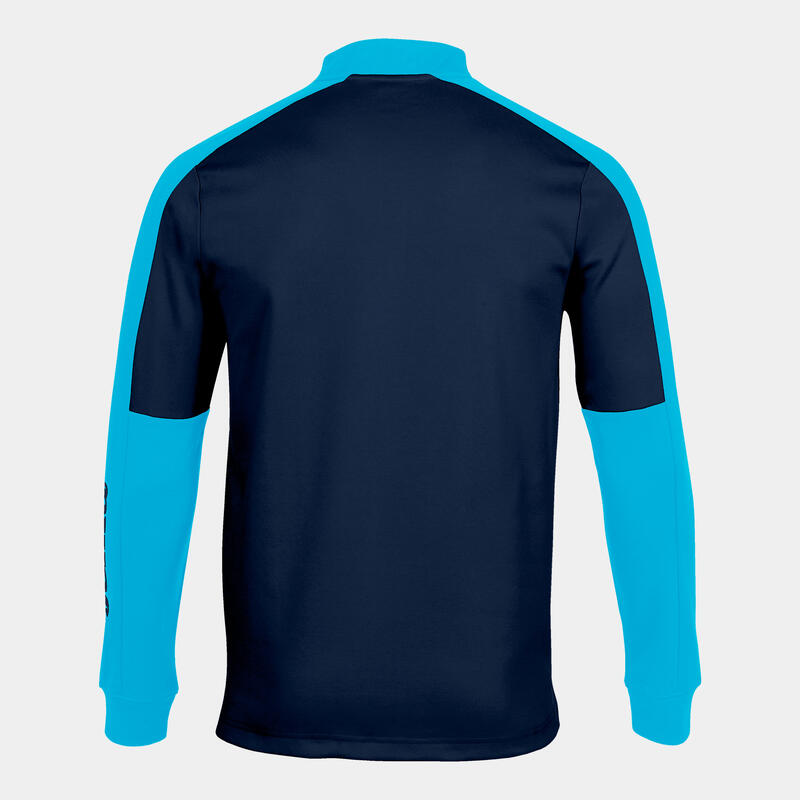 Sweat-shirt Homme Joma Eco championship bleu marine turquoise fluo