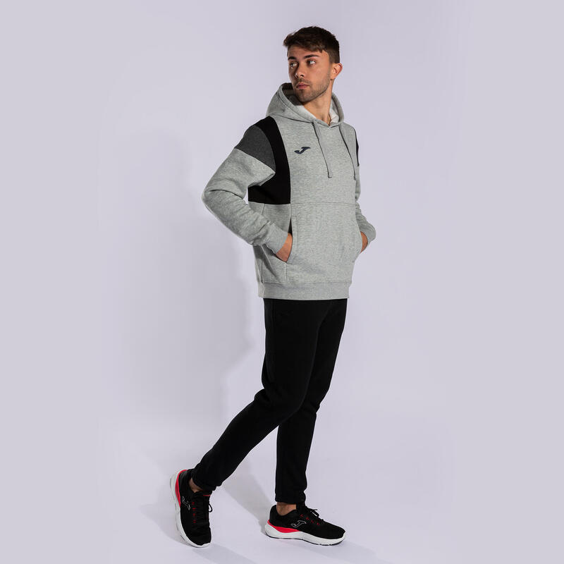 Sudadera Con Capucha Fútbol Hombre Joma Confort III Gris Melange